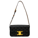 セリーヌ CELINE ショルダーバッグ クロード 194142 ブラウン トリオンフキャンバス レディース ショルダーバッグ