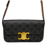セリーヌ CELINE ショルダーバッグ クロード 194142 ブラウン トリオンフキャンバス レディース ショルダーバッグ