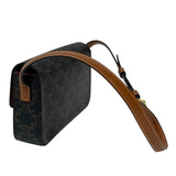 セリーヌ CELINE ショルダーバッグ クロード 194142 ブラウン トリオンフキャンバス レディース ショルダーバッグ