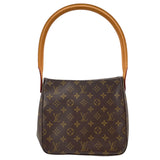 ルイ・ヴィトン LOUIS VUITTON ルーピングMM M51146 ブラウン モノグラムキャンバス レディース ショルダーバッグ