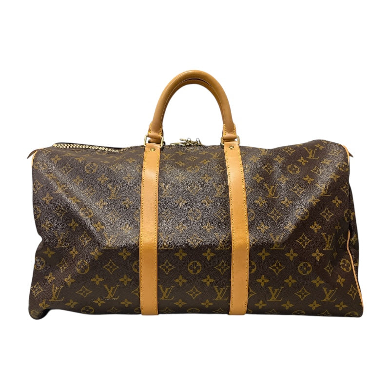 ルイ・ヴィトン LOUIS VUITTON キーポル50 M41426 ブラウン　ゴールド金具 モノグラム ユニセックス ボストンバッグ