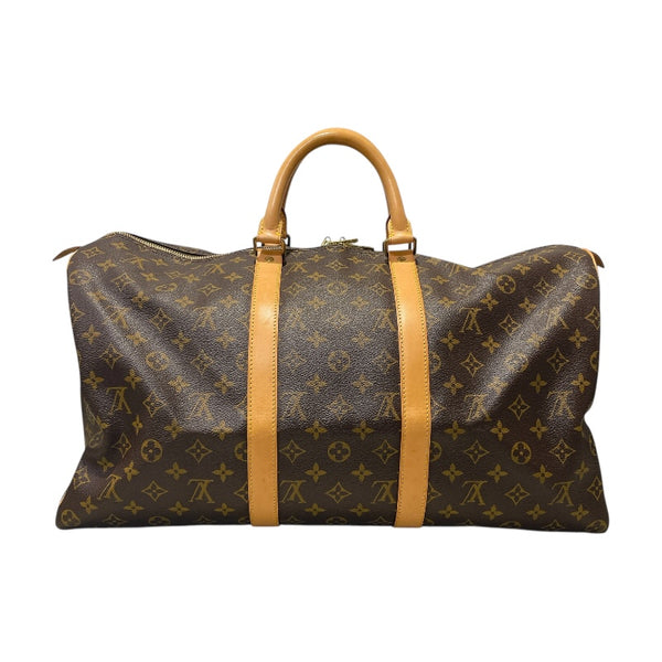 ルイ・ヴィトン LOUIS VUITTON キーポル50 M41426 ブラウン　ゴールド金具 モノグラム ユニセックス ボストンバッグ