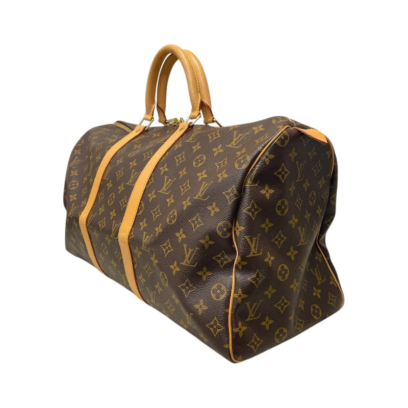 ルイ・ヴィトン LOUIS VUITTON キーポル50 M41426 ブラウン　ゴールド金具 モノグラム ユニセックス ボストンバッグ