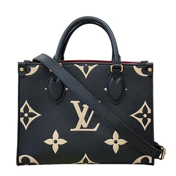 ルイ・ヴィトン LOUIS VUITTON オンザゴーPM M45659 ブラック モノグラム・アンプラント レディース トートバッグ