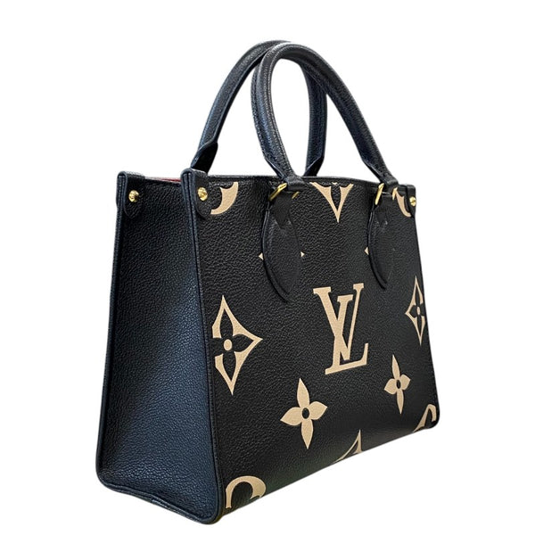ルイ・ヴィトン LOUIS VUITTON オンザゴーPM M45659 ブラック モノグラム・アンプラント レディース トートバッグ