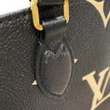 ルイ・ヴィトン LOUIS VUITTON オンザゴーPM M45659 ブラック モノグラム・アンプラント レディース トートバッグ