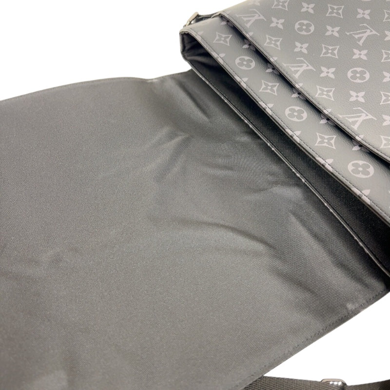 ルイ・ヴィトン LOUIS VUITTON ディストリクトMM M44001 ブラック　シルバー金具 モノグラム・エクリプス メンズ ショルダーバッグ