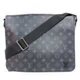 ルイ・ヴィトン LOUIS VUITTON ディストリクトMM M44001 ブラック　シルバー金具 モノグラム・エクリプス メンズ ショルダーバッグ