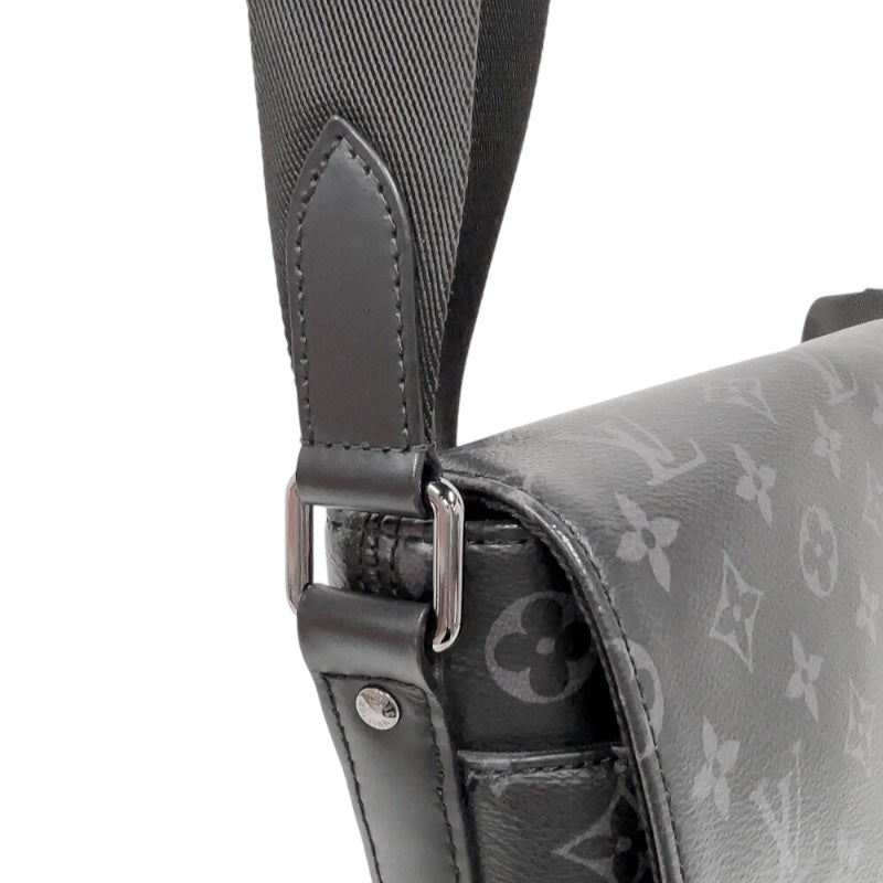 ルイ・ヴィトン LOUIS VUITTON ディストリクトMM M44001 ブラック　シルバー金具 モノグラム・エクリプス メンズ ショルダーバッグ