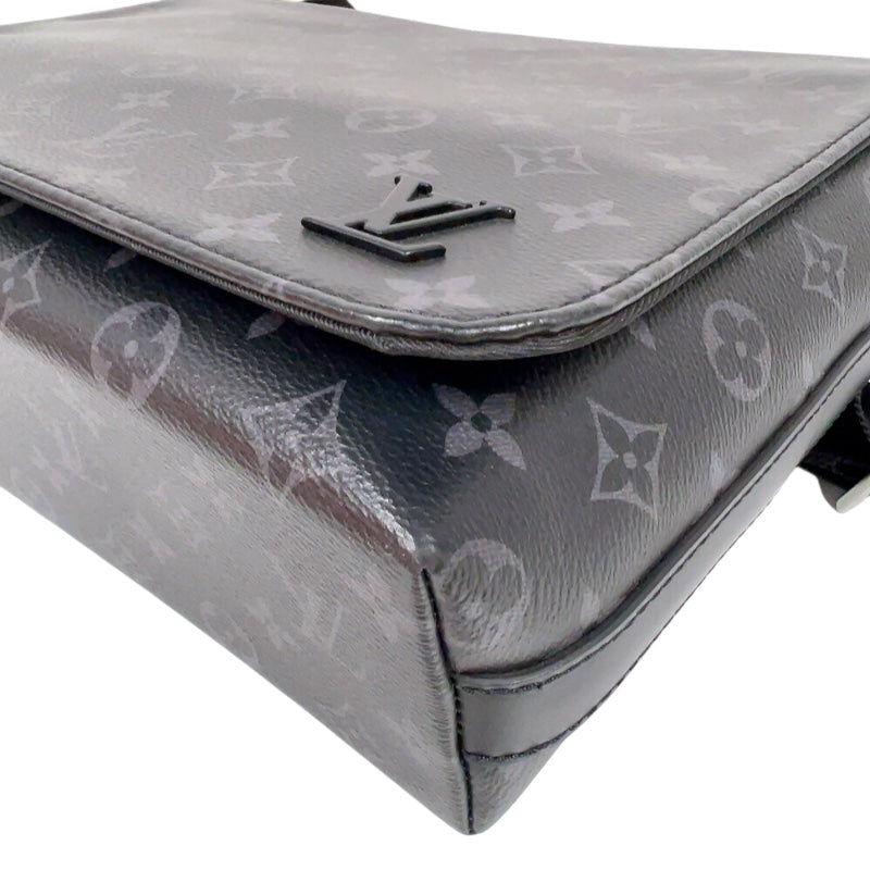 ルイ・ヴィトン LOUIS VUITTON ディストリクトMM M44001 ブラック　シルバー金具 モノグラム・エクリプス メンズ ショルダーバッグ