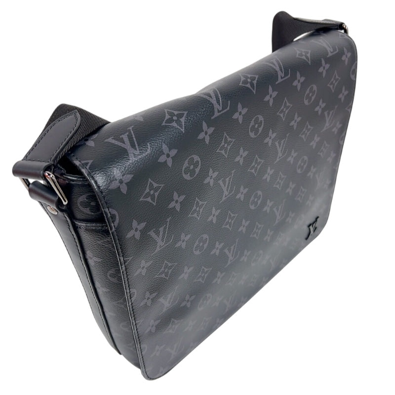 ルイ・ヴィトン LOUIS VUITTON ディストリクトMM M44001 ブラック　シルバー金具 モノグラム・エクリプス メンズ ショルダーバッグ