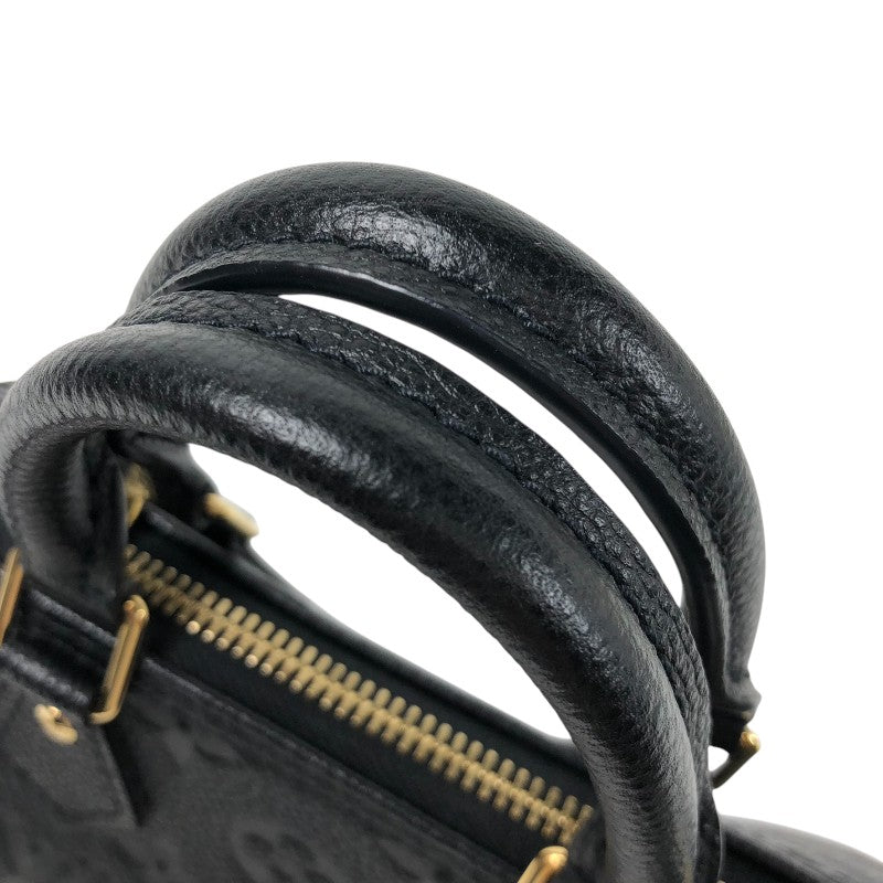 ルイ・ヴィトン LOUIS VUITTON ナノ・スピーディ M82450 ブラック モノグラム・アンプラントレザー レディース ショルダーバッグ