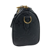 ルイ・ヴィトン LOUIS VUITTON ナノ・スピーディ M82450 ブラック モノグラム・アンプラントレザー レディース ショルダーバッグ