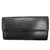 ルイ・ヴィトン LOUIS VUITTON ポルトフォイユ・サラ M63742 ブラック エピ ユニセックス 長財布