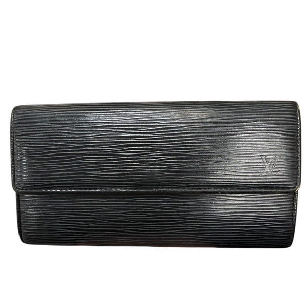 ルイ・ヴィトン LOUIS VUITTON ポルトフォイユ・サラ M63742 ブラック エピ ユニセックス 長財布