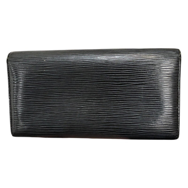 ルイ・ヴィトン LOUIS VUITTON ポルトフォイユ・サラ M63742 ブラック エピ ユニセックス 長財布