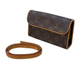 ルイ・ヴィトン LOUIS VUITTON ポシェットフロランティーヌ M51855 ブラウン モノグラムキャンバス レディース ショルダーバッグ