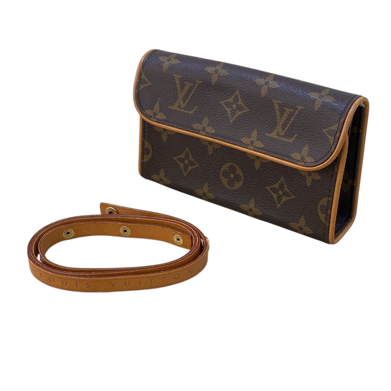 ルイ・ヴィトン LOUIS VUITTON ポシェットフロランティーヌ M51855 ブラウン モノグラムキャンバス レディース ショルダーバッグ