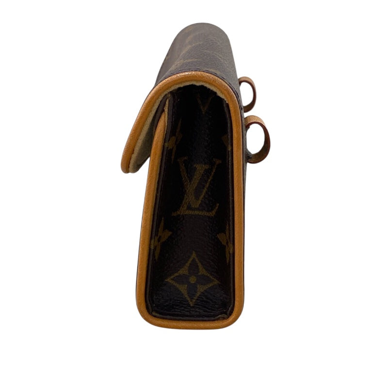 ルイ・ヴィトン LOUIS VUITTON ポシェットフロランティーヌ M51855 ブラウン モノグラムキャンバス レディース ショルダーバッグ