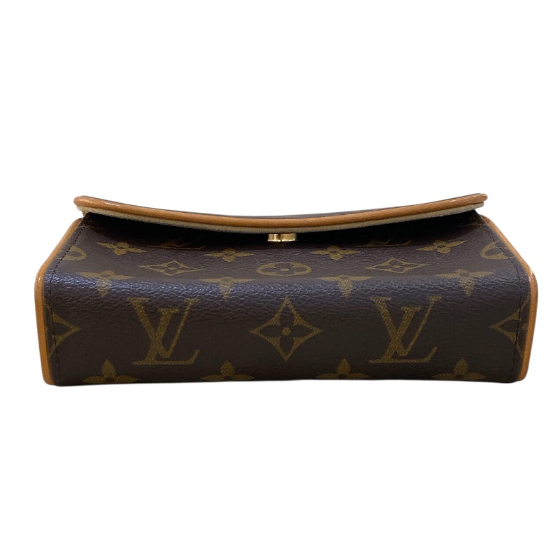 ルイ・ヴィトン LOUIS VUITTON ポシェットフロランティーヌ M51855 ブラウン モノグラムキャンバス レディース ショルダーバッグ
