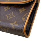 ルイ・ヴィトン LOUIS VUITTON ポシェットフロランティーヌ M51855 ブラウン モノグラムキャンバス レディース ショルダーバッグ