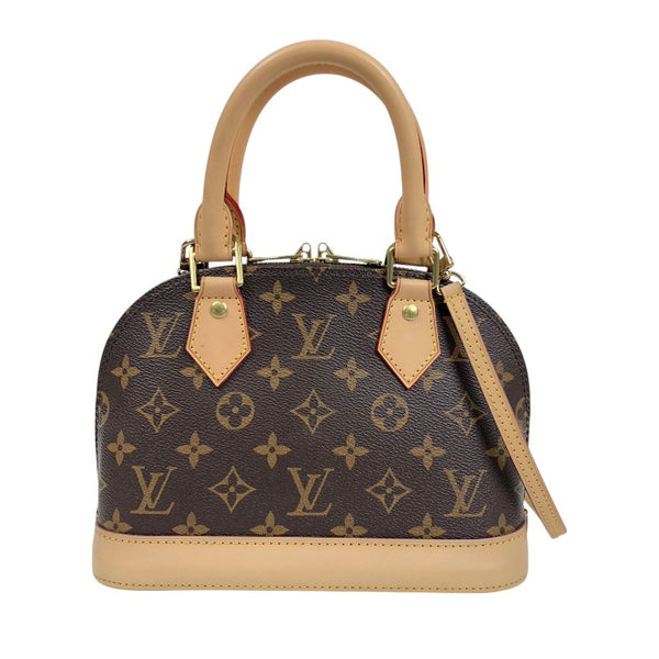 ルイ・ヴィトン LOUIS VUITTON アルマBB  M53152 ブラウン　ゴールド金具 モノグラムキャンバス レディース ショルダーバッグ