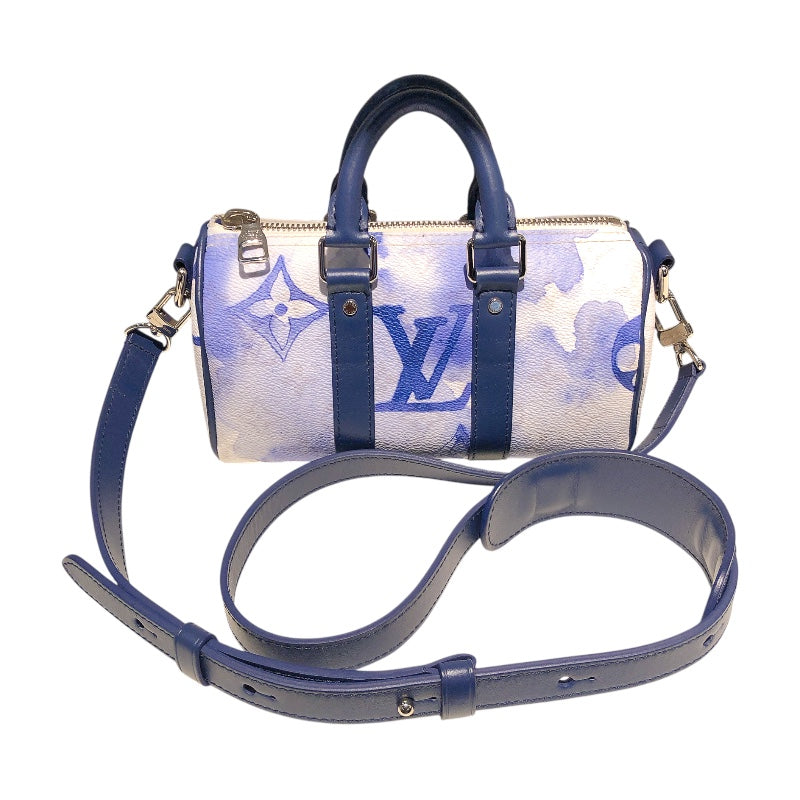 ルイ・ヴィトン LOUIS VUITTON キーポル・バンドリエールXS M45761 シルバー金具 モノグラムウォーターカラー メンズ ショルダーバッグ