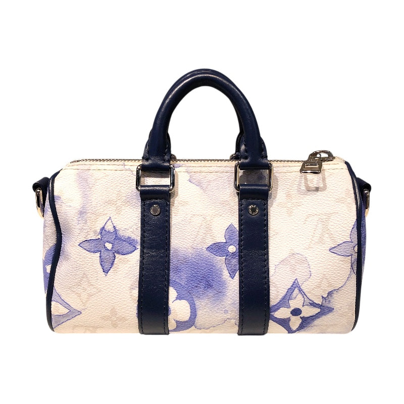 ルイ・ヴィトン LOUIS VUITTON キーポル・バンドリエールXS M45761 シルバー金具 モノグラムウォーターカラー メンズ ショルダーバッグ