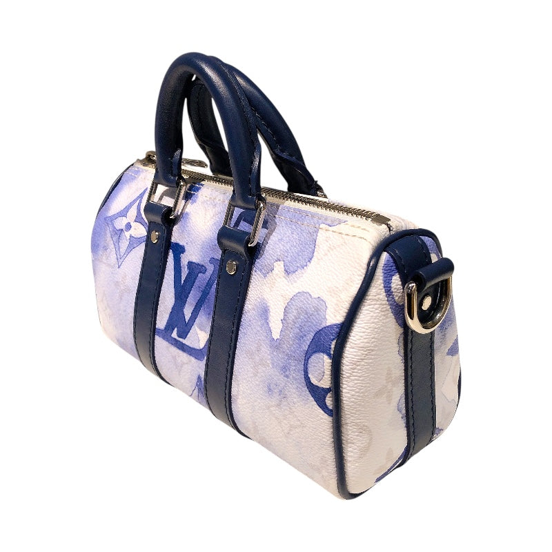 ルイ・ヴィトン LOUIS VUITTON キーポル・バンドリエールXS M45761 シルバー金具 モノグラムウォーターカラー メンズ ショルダーバッグ