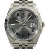 ロレックス ROLEX デイトジャスト41 ランダムシリアル 126300 スレート ジュビリーブレス SS メンズ 腕時計