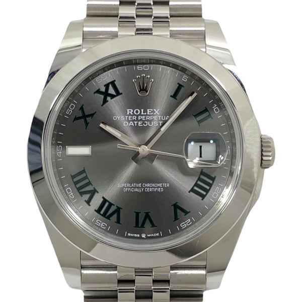 ロレックス ROLEX デイトジャスト41 ランダムシリアル 126300 スレート ジュビリーブレス SS メンズ 腕時計