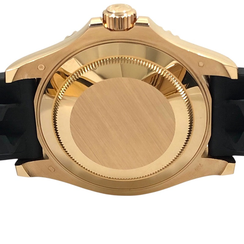 ロレックス ROLEX ヨットマスター40 ランダムシリアル 116655 ブラック K18YG/ラバーストラップ メンズ 腕時計