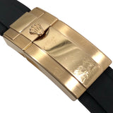 ロレックス ROLEX ヨットマスター40 ランダムシリアル 116655 ブラック K18YG/ラバーストラップ メンズ 腕時計