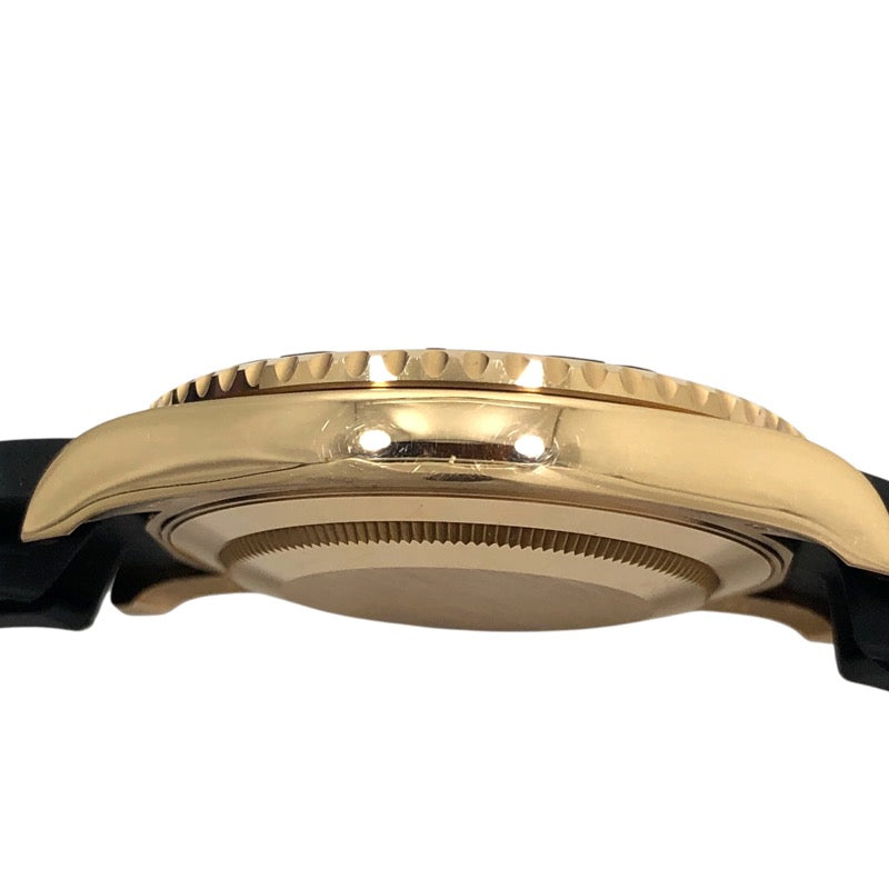 ロレックス ROLEX ヨットマスター40 ランダムシリアル 116655 ブラック K18YG/ラバーストラップ メンズ 腕時計