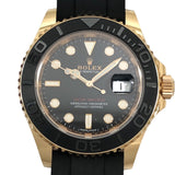 ロレックス ROLEX ヨットマスター40 ランダムシリアル 116655 ブラック K18YG/ラバーストラップ メンズ 腕時計