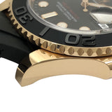 ロレックス ROLEX ヨットマスター40 ランダムシリアル 116655 ブラック K18YG/ラバーストラップ メンズ 腕時計