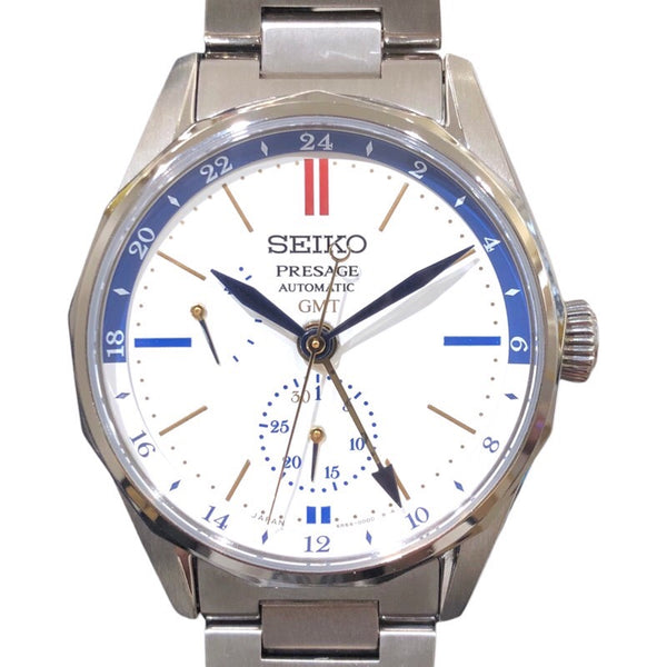 セイコー SEIKO プレザージュオートマティック　飛鳥2コラボ限定モデル SARF015 ホワイト SS    メンズ 腕時計