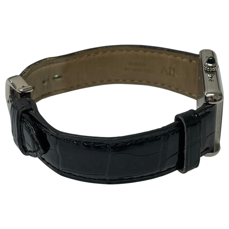 カルティエ Cartier タンク ルイ カルティエSM W1541056 K18WG クオーツ レディース 腕時計