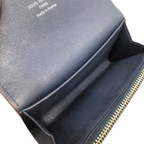 ルイ・ヴィトン LOUIS VUITTON ポルトモネ・アノエ マヒナ　ネイビー レザー レディース 二つ折り財布