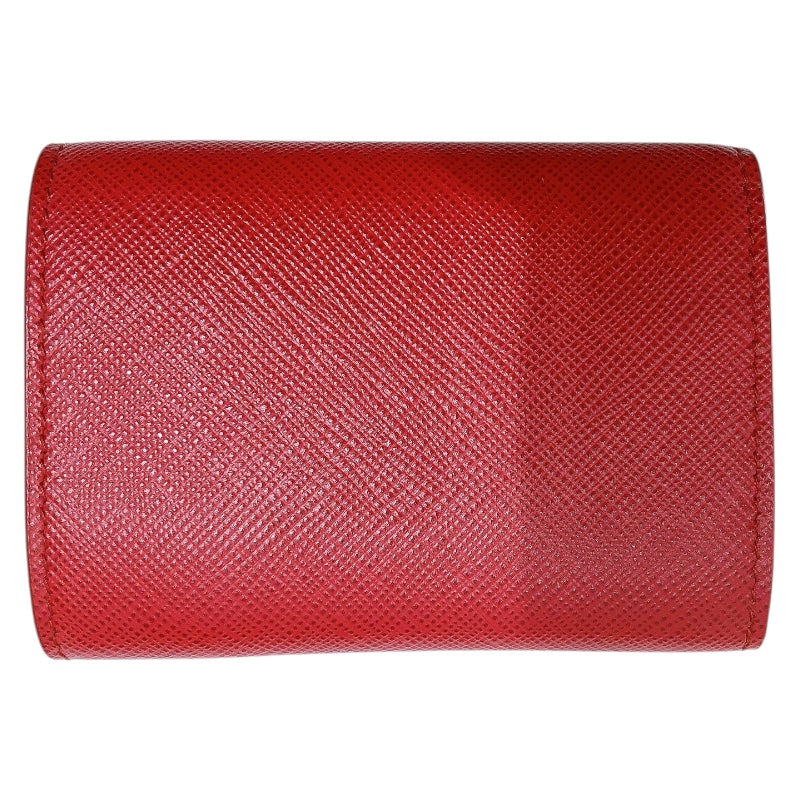 極美品✨プラダ サフィアーノ コンパクトウォレット 三つ折り財布 PRADA プラダ 財布 三つ折り ミニ財布 1MH021 QWA サフィアーノ