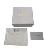 クリスチャン・ディオール Christian Dior マイクロカナージュ　コンパクトウォレット ピンク エナメル レディース 三つ折り財布