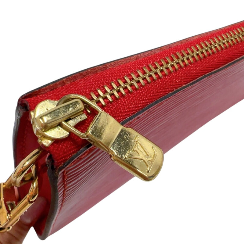 ルイ・ヴィトン LOUIS VUITTON ポシェット・アクセソワール M52947 カスティリアンレッド  エピレザー レディース ハンドバッグ