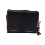 グッチ GUCCI グッチシマ　コンパクトウォレット 256442 ブラック グッチシマ　レザー レディース 三つ折り財布