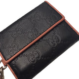 グッチ GUCCI グッチシマ　コンパクトウォレット 256442 ブラック グッチシマ　レザー レディース 三つ折り財布