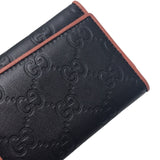 グッチ GUCCI グッチシマ　コンパクトウォレット 256442 ブラック グッチシマ　レザー レディース 三つ折り財布