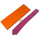 エルメス HERMES ロゴネクタイ レッド シルク メンズ ネクタイ