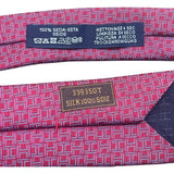 エルメス HERMES ロゴネクタイ レッド シルク メンズ ネクタイ