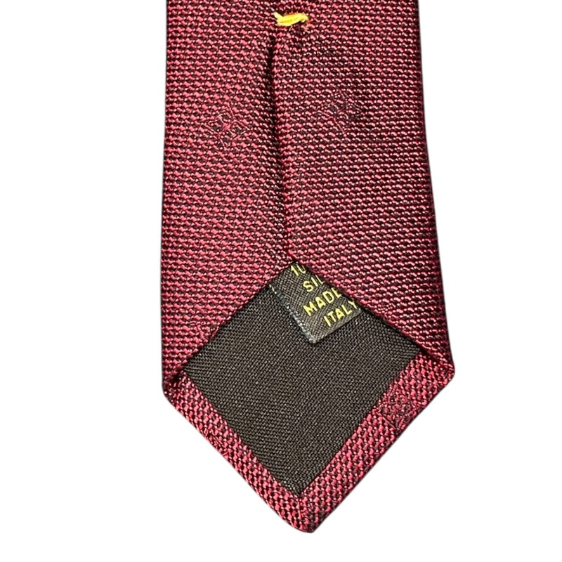 ルイ・ヴィトン LOUIS VUITTON ロゴネクタイ レッド シルク メンズ ネクタイ