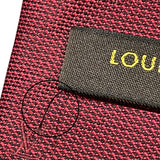 ルイ・ヴィトン LOUIS VUITTON ロゴネクタイ レッド シルク メンズ ネクタイ