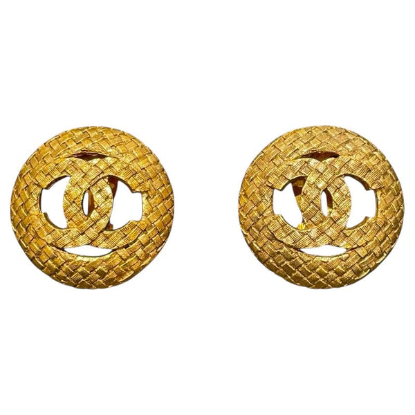 シャネル CHANEL ココマークラウンドイヤリング GP ジュエリー